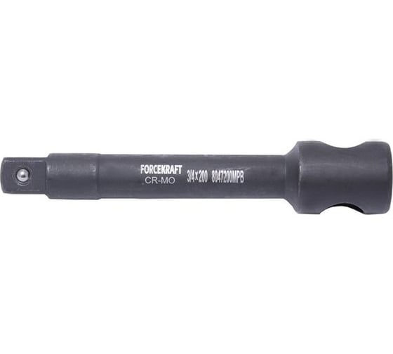 Удлинитель ударный с отверстием под вороток 200 мм, 3/4" DR, CR-Mo Forcekraft FK-8047200MPB(16220)