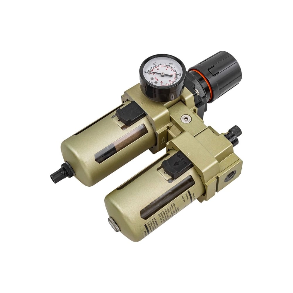 Блок подготовки воздуха 3/8" фильтр-регулятор + лубрикатор 10Мк, 3000 л ...