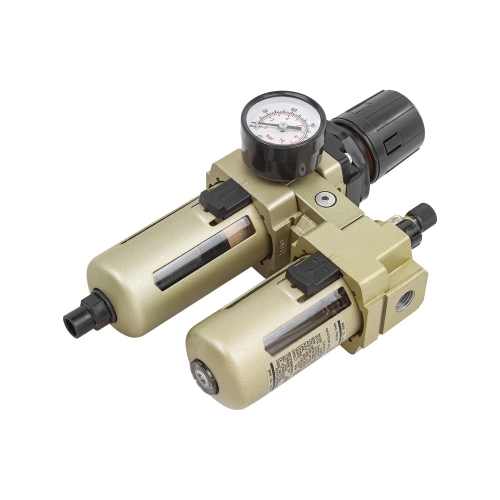 Блок подготовки воздуха Forcekraft 1/4'' фильтр-регулятор + лубрикатор ...