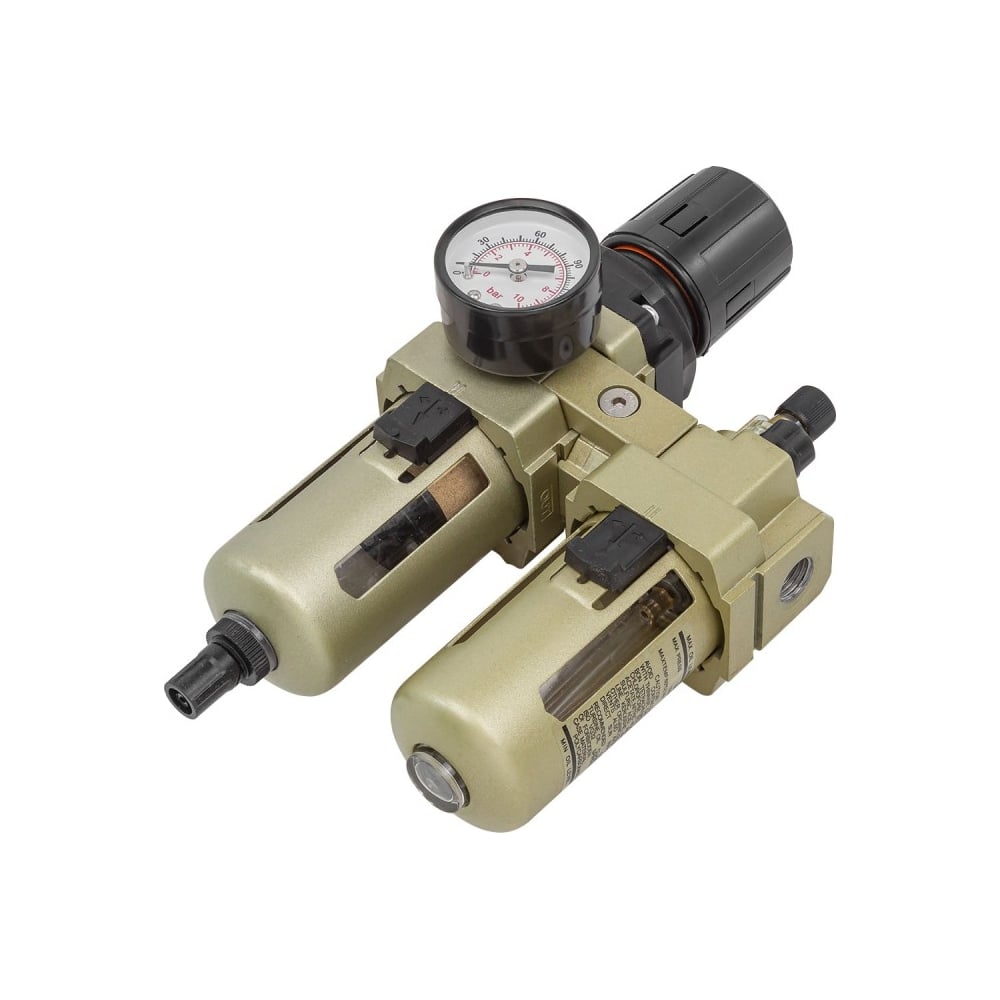 Блокподготовкивоздухафильтр-регулятор+лубрикатор(1/4",10Мкм,1700л/мин,0-10bar,рабочаятемпература5-60°)ForcekraftFK-AC3010-0254388