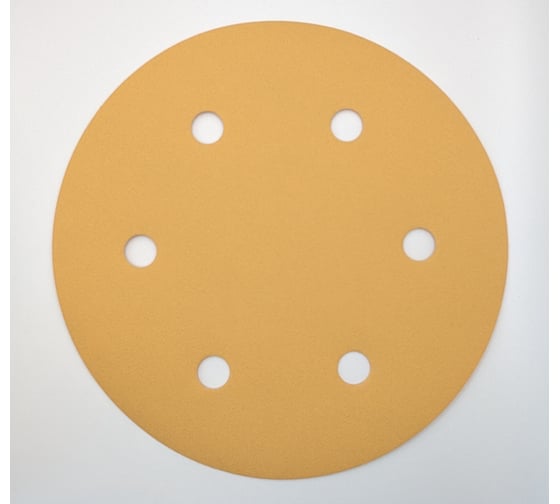 Круг шлифовальный GOLD 225 мм, P150, на липучке, 1 шт, 6 отверстий PADU GOLD-D225-P150-6-1 1