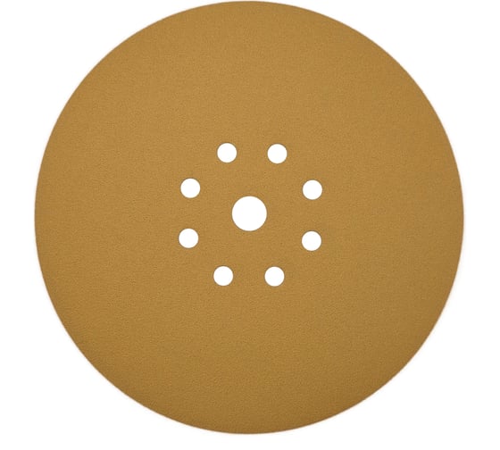 Круг шлифовальный GOLD 225 мм, P80, на липучке, 1 шт, 9 отверстий PADU GOLD-D225-P80-9-1 1