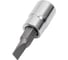 Головка торцевая со вставкой SL4.5, L=37 мм, 1/4"DR TOPTUL BCCA084E 1