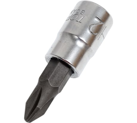 Головка торцевая со вставкой PH2, L=37 мм, 1/4"DR TOPTUL BCAA08P2