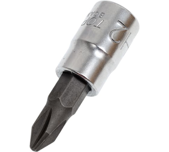 Головка торцевая со вставкой PH2, L=37 мм, 1/4"DR TOPTUL BCAA08P2 1