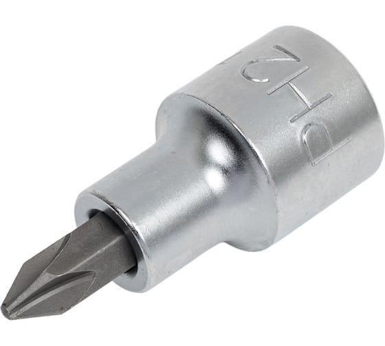 Головка торцевая со вставкой PH2, L=55 мм, 1/2"DR TOPTUL BCAA16P2