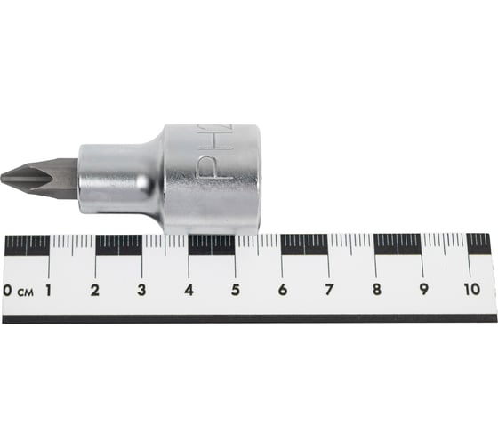 Головка торцевая со вставкой PH2, L=55 мм, 1/2"DR TOPTUL BCAA16P2