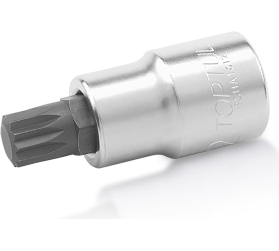 Головка торцевая со вставкой Spline M14, L=55 мм, 1/2"DR TOPTUL BCHA1614