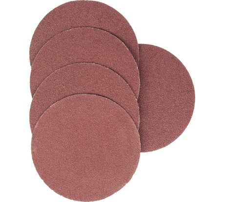 Круг абразивный на ворсовой основе под липучку (5 шт; 115 мм; P80) Vira 558014