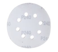 Круги абразивные на ворсовой основе под липучку (5 шт; 125 мм; P240; 8 отв) Vira 558011