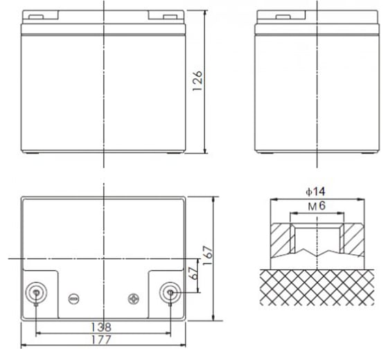 Аккумуляторная батарея CA12240 UPS для ИБП POWERMAN 6114087