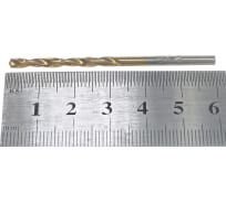 Сверло по металлу с покрытием нитридом титана (3х61х33 мм) Кратон 1 05 17 003