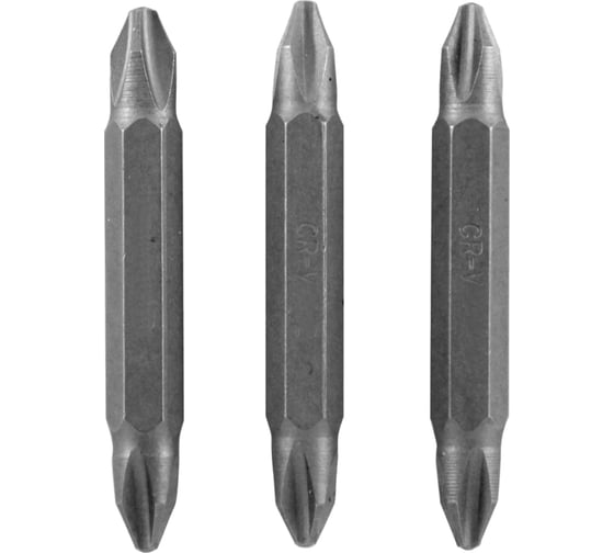Бита двусторонняя (3 шт; PZ2; 50 мм) Vira 554322 1