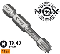 Бита TORSION STRONG TX40, 50 мм, 10 шт, бокс, E6.3 NOX 339405