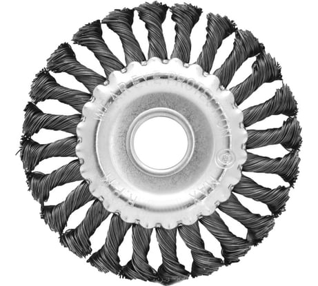 Щетка плоская, крученая металлическая проволока (100 мм; 22.2 мм) для УШМ Vira 575100