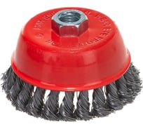 Щетка чашка, крученая металлическая проволока (100 мм; М14) для УШМ Vira 576100