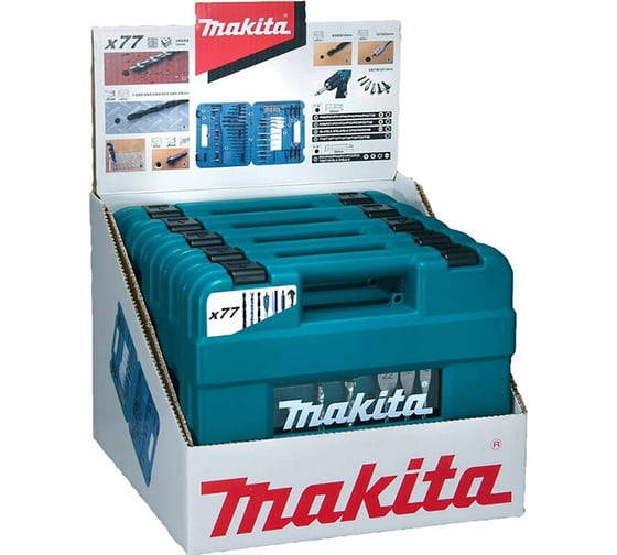 Набор насадок Square (5 шт.; 77 предметов) Makita D-47226-5