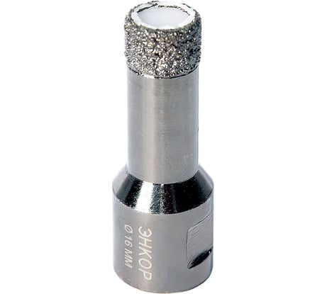 Коронка алмазная по керамограниту (16 мм; М14) для УШМ Энкор 48304