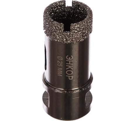 Коронка алмазная по керамограниту (25 мм; М14) для УШМ Энкор 48306