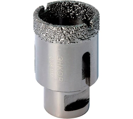 Коронка алмазная по керамограниту (38 мм; М14) для УШМ Энкор 48309