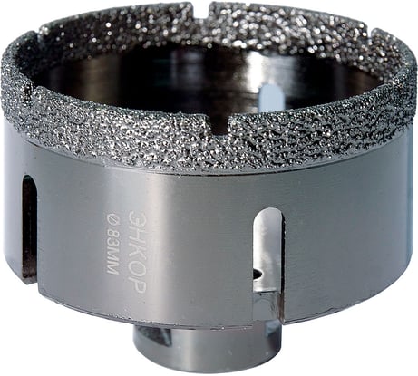 Коронка алмазная по керамограниту (83 мм; М14) для УШМ Энкор 48318