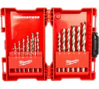 Набор сверл по металлу HSS-G THUNDERWEB 19 шт Milwaukee 4932352374