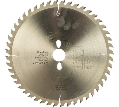 Диск пильный по дереву (254x30 мм; 48Z) AEG 4932430471