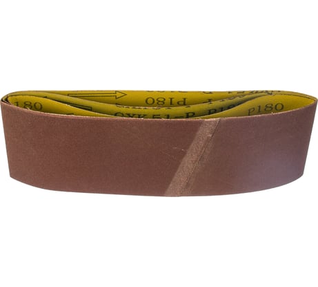 Лента бесконечная (3 шт; 75х533 мм; P180) для ленточных шлифовальных машин Biber 70347 тов-157927