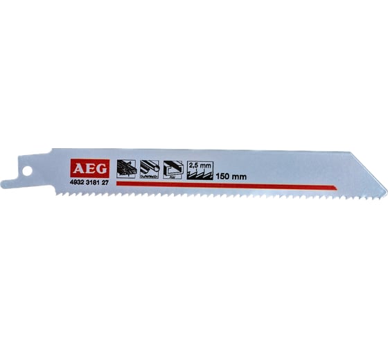 Полотно SZ BL 150X2.5 (3 шт) для сабельной пилы AEG 4932318127