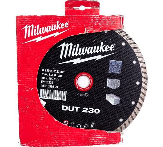 Алмазный диск DUT 230 Milwaukee 4932399529 1