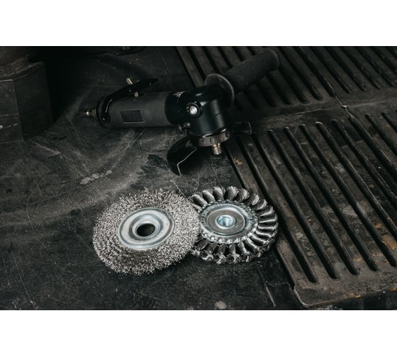 Дисковая щётка плетёная DeBever VSM AG 125 мм x 22,2 мм, проволока - INOX 0,50 мм арт. P125TK22 INOX