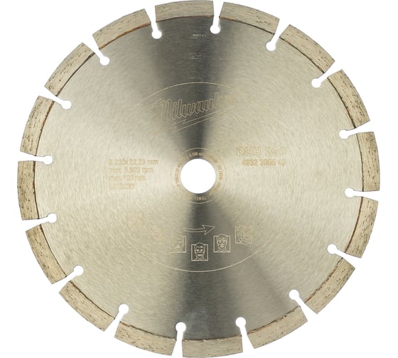 Алмазный диск DUH 230 Milwaukee 4932399542 1