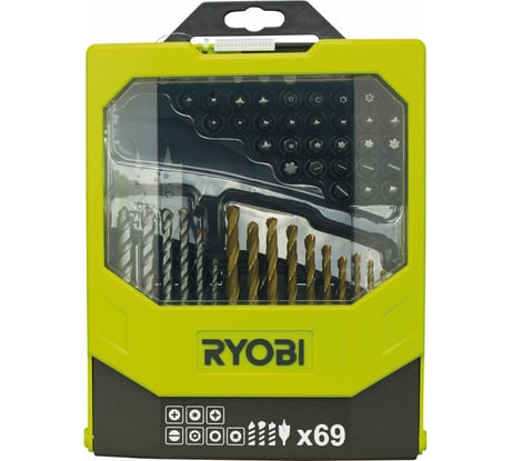 Набор комбинированный RAK69MiX 69 предметов Ryobi 5132002687