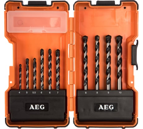 Набор сверл по камню (10 шт; 4-10 мм) AEG 4932352239