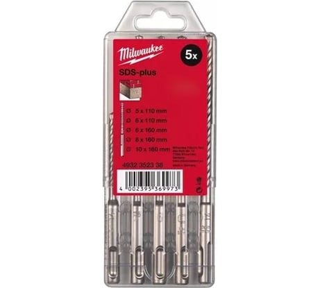 Набор буров SDS+ 5 шт. Milwaukee 4932352338