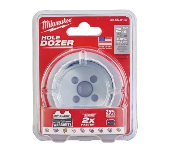 Коронка Bi-Metal 59 мм Milwaukee 49560137 1