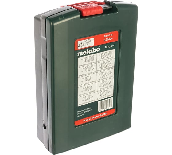 Набор фрез по металлу 10 шт. Metabo 628404000
