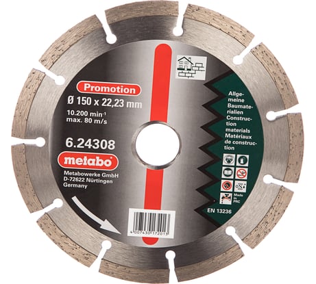 Алмазный круг (150x22.23 мм, универсальный) Metabo 624308000