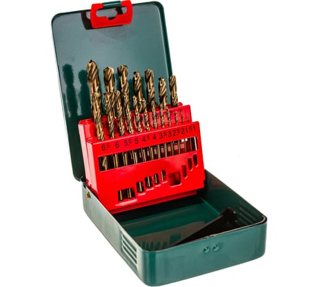 Набор сверл в металлической коробке (19 шт.; 1-10 мм) Metabo 627157000