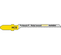 Пилки по дереву T119BO (51х2 мм, HCS, 25 шт.) Metabo 623605000