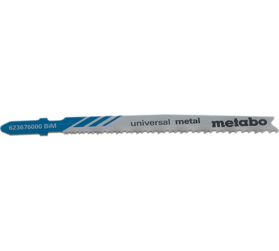 Пилки по стали и цветным металлам T123X (74 мм, progressiv, HSS, 25 шт.) Metabo 623620000