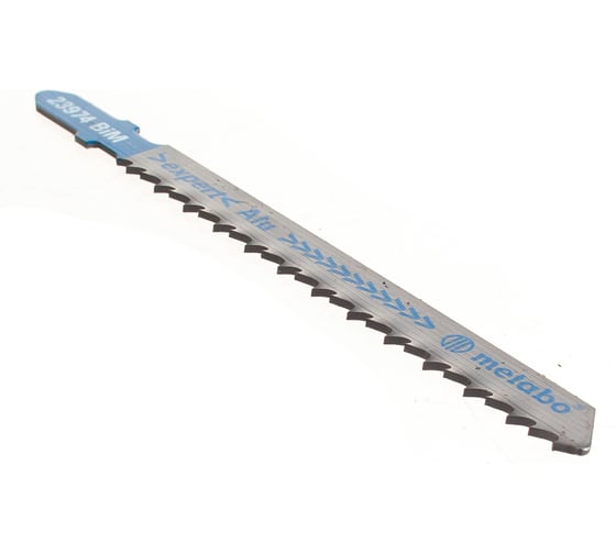 Пилки по цветным металлам, алюминию, T127DF (74х3 мм, BIM, 5 шт.) Metabo 623974000 1