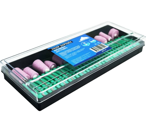 Набор шарошек абразивных для гравера 12 шт vertextools 0987-5-12