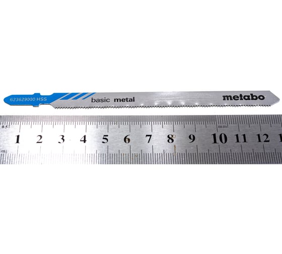 Пилки по стали и цветным металлам T318A (106х1.2 мм. HSS, 5 шт.) Metabo 623629000