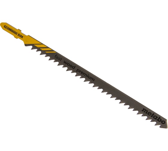 Пилки по дереву T344DF (126х4 мм, BIM, 5 шт.) Metabo 623980000 1