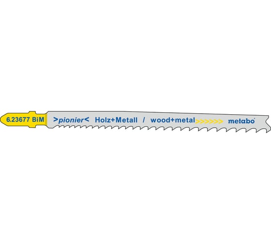 Пилки по дереву с гвоздями T345XF (106 мм, progressiv. BIM, 5 шт.) Metabo 623677000