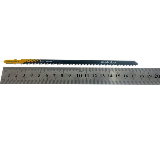 Пилки по дереву T744DP (155х4 мм, утолщеная, HCS, 5 шт.) Metabo 623603000