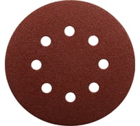 Диск шлифовальный D150 мм, A240, 10 шт, 8 отверстий, коричневый Makita D-54651