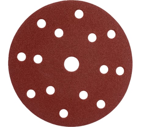 Диск шлифовальный D150 мм, A100, 10 шт, 8 отверстий, коричневый Makita D-54617