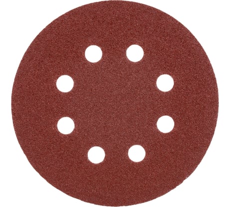 Диск шлифовальный D125 мм, A80, 10 шт, 8 отверстий, коричневый Makita D-54514
